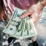 blur cash close up dollars